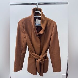 Aritzia Belted Cocoon Coat